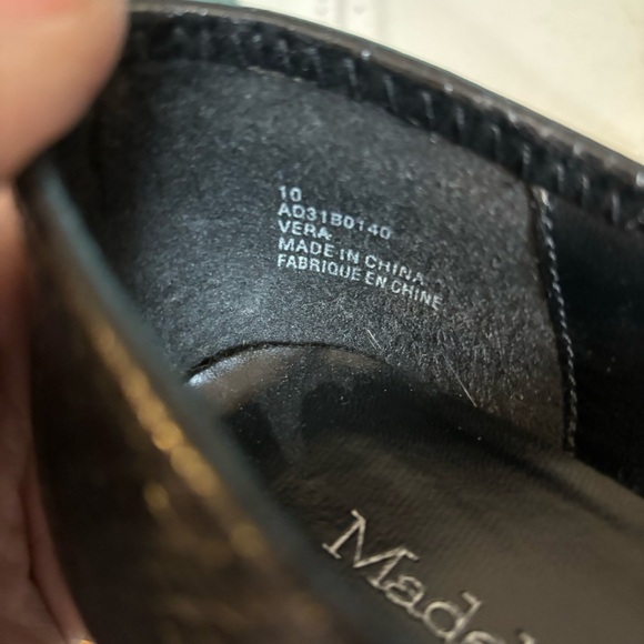 🛍️3/$30 Madeline women’s black reptile skin print stiletto booties in size 10 - Picture 9 of 13